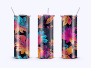 bright fall leaves travel cup