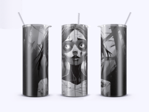 Halloween Girl Design tumbler