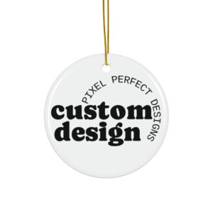 Custom Ceramic Ornament – Personalized Double-Sided Holiday Keepsake